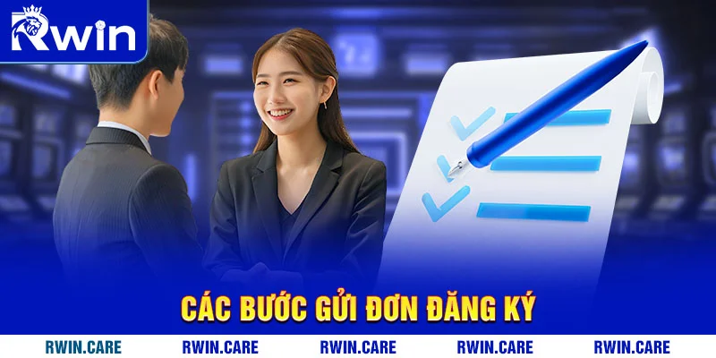 Các bước gửi đơn đăng ký